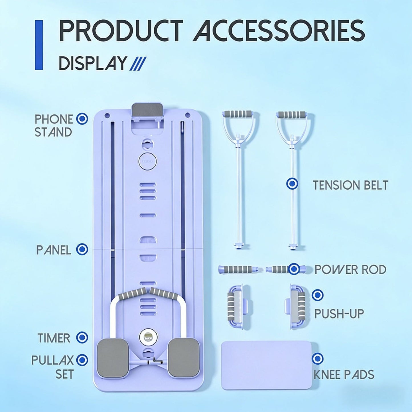 Multifunctional Foldable Abdominal Fitness Board