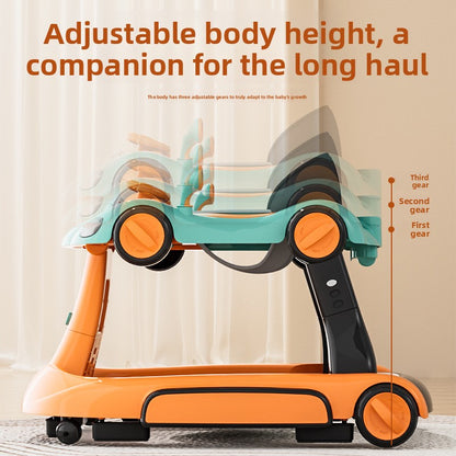 Multifunctional Foldable Baby Walker with Music