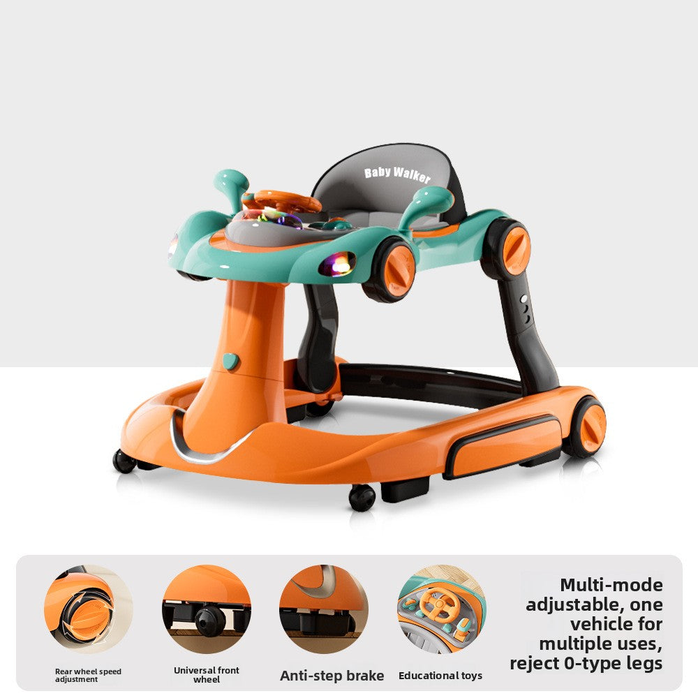 Multifunctional Foldable Baby Walker with Music