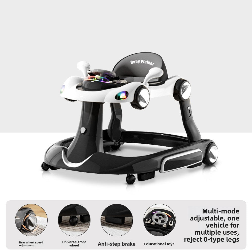 Multifunctional Foldable Baby Walker with Music