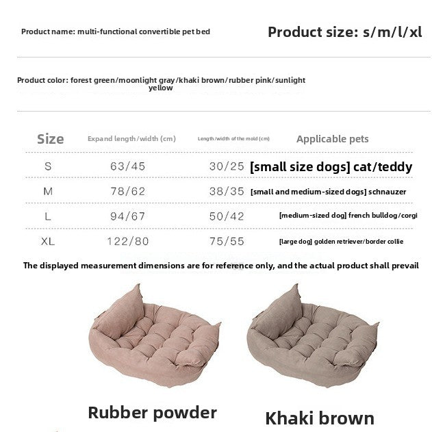Multifunctional Foldable Pet Bed