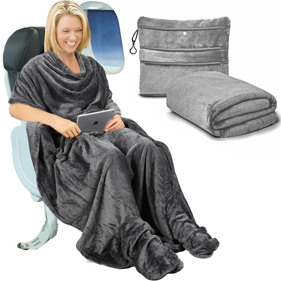 Multifunctional Foldable Travel Blanket