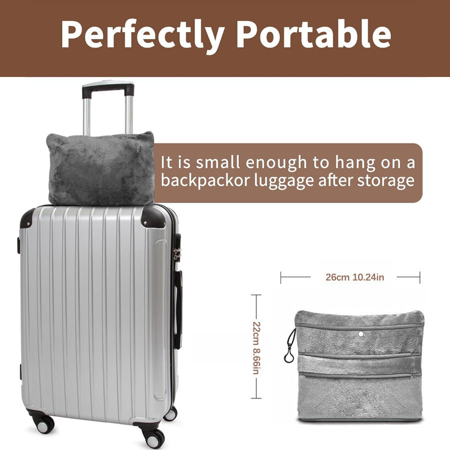 Multifunctional Foldable Travel Blanket