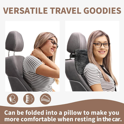 Multifunctional Foldable Travel Blanket
