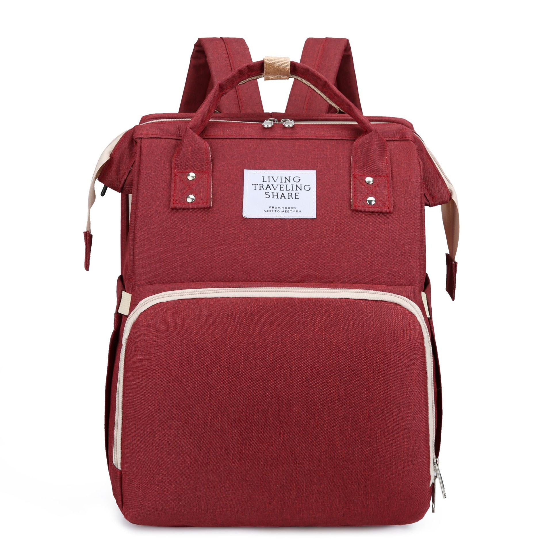 Multifunctional Folding Diaper Backpack