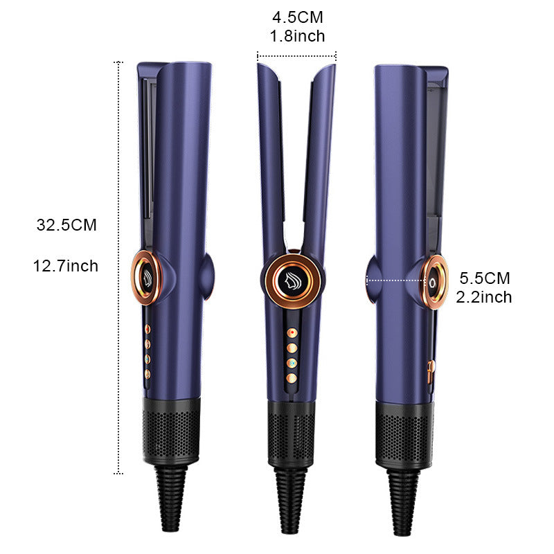 Multifunctional hair dryer for straightening hair