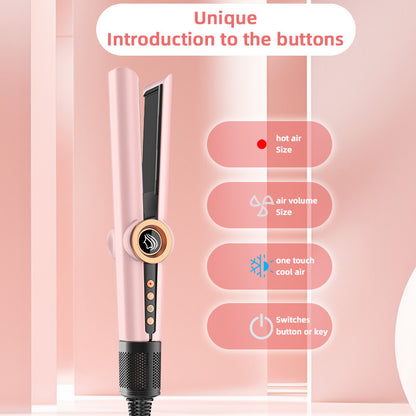 Multifunctional hair dryer for straightening hair
