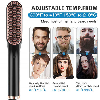 Multifunctional Hair Straightening and Curling Comb