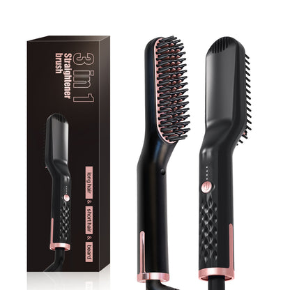 Multifunctional Hair Straightening and Curling Comb