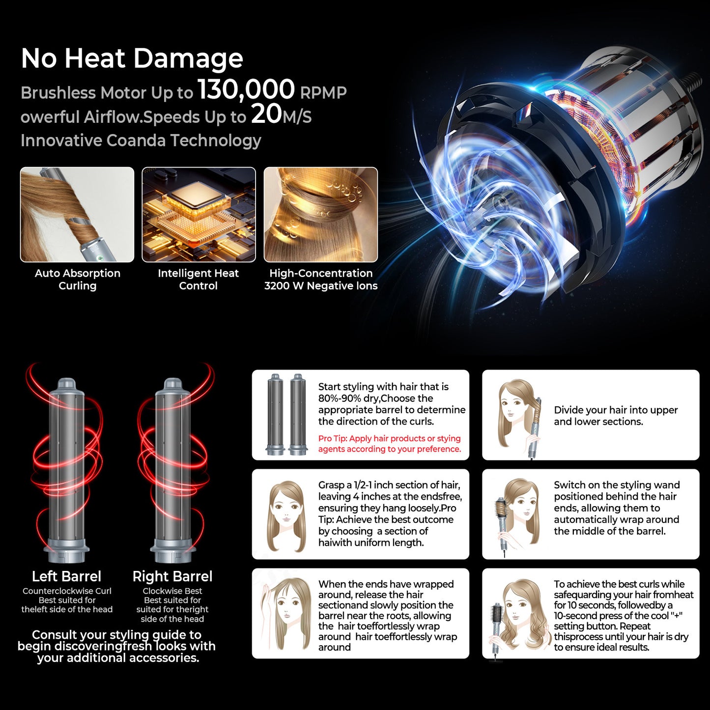 Multifunctional Hair Styler Dryer