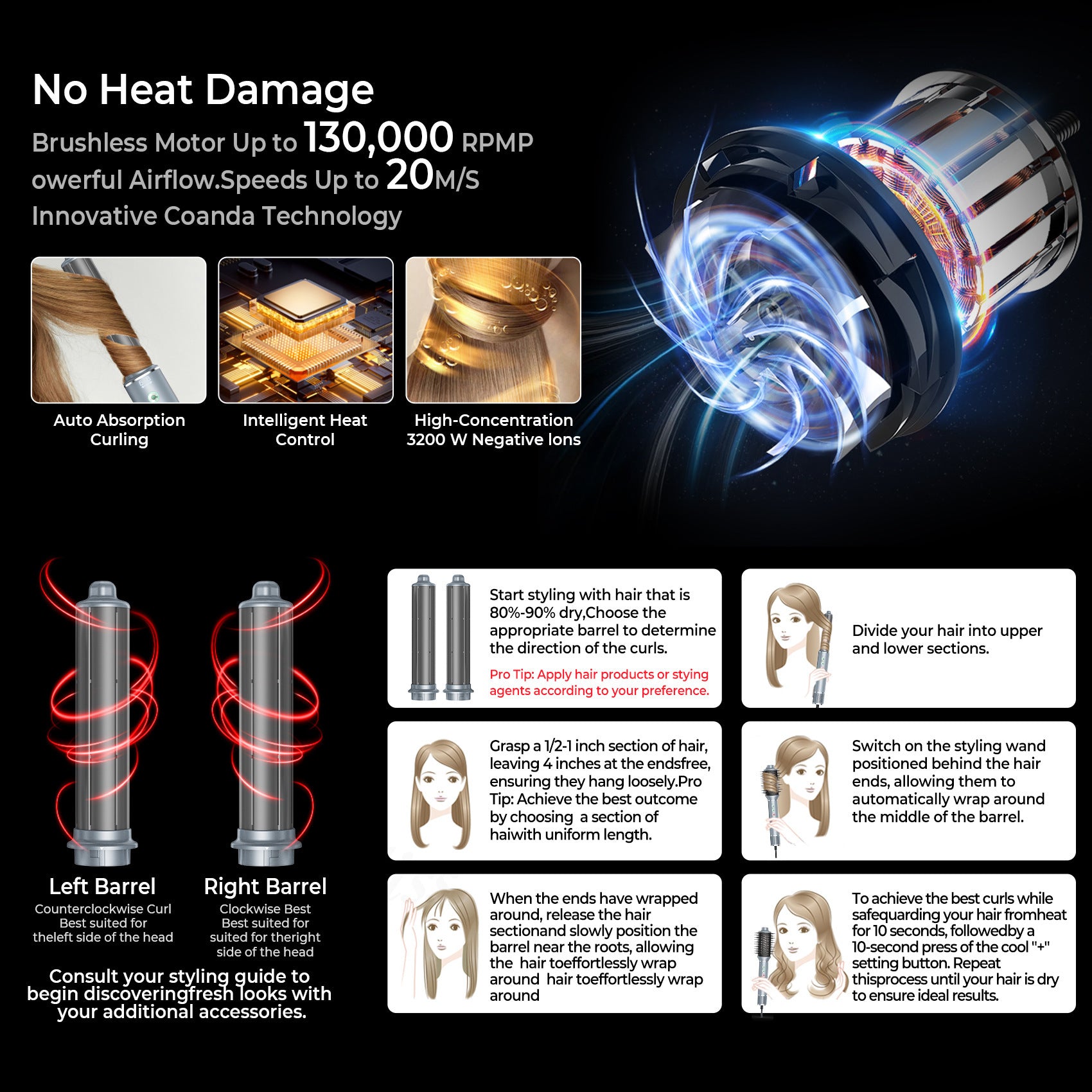 Multifunctional Hair Styler Dryer