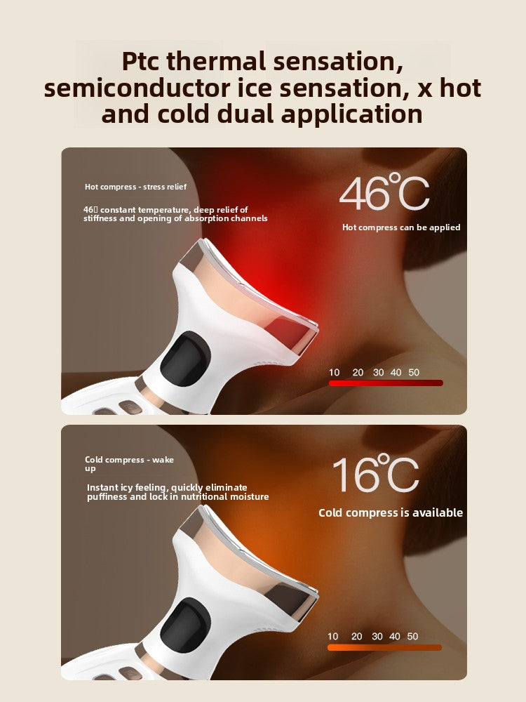 Multifunctional Hot Cold Beauty Device with LED and Microcurrent Therapy