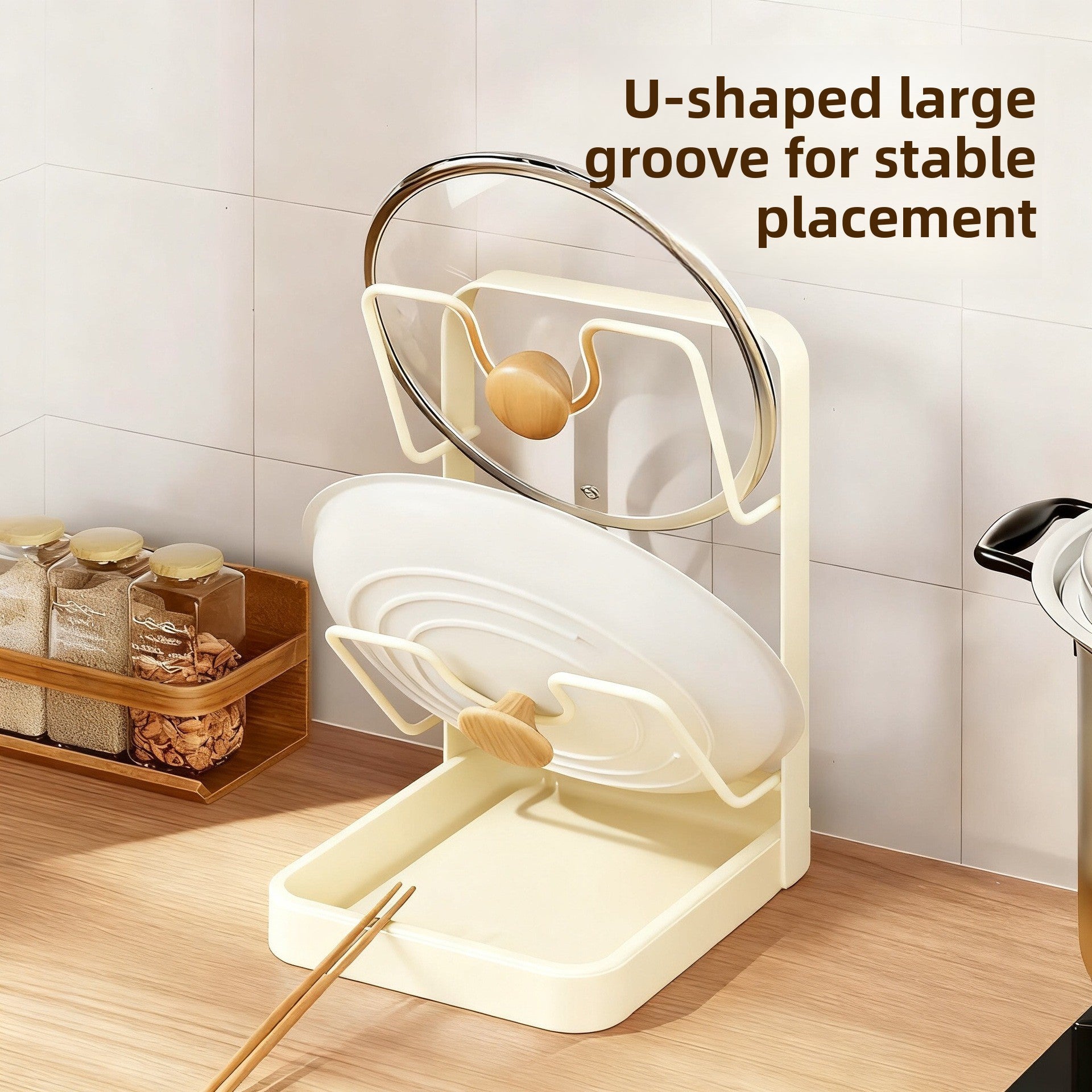 Multifunctional Kitchen Countertop Organizer Rack