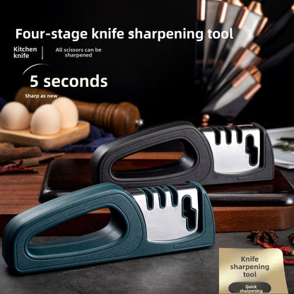 Multifunctional Kitchen Knife Sharpener with Scissor Sharpening Feature