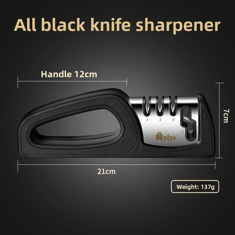 Multifunctional Kitchen Knife Sharpener with Scissor Sharpening Feature