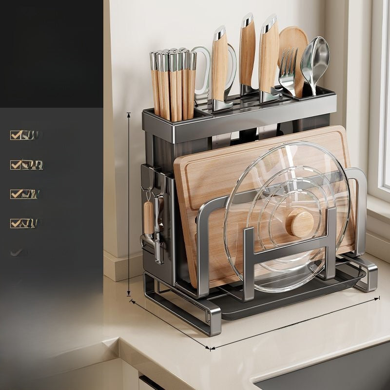 Multifunctional Kitchen Knife Storage Rack