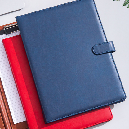 Multifunctional Leather A4 Document Folder with Writing Board