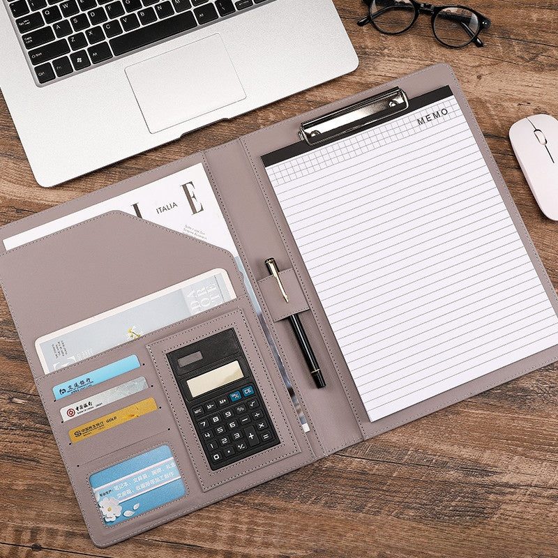 Multifunctional Leather Document Folder