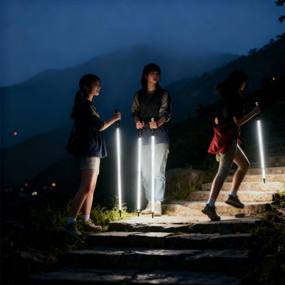 Multifunctional Luminous Trekking Pole with Snow Basket