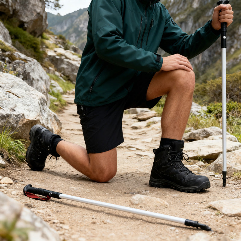 Multifunctional Luminous Trekking Pole with Snow Basket