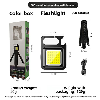 Multifunctional Magnetic Keychain Flashlight