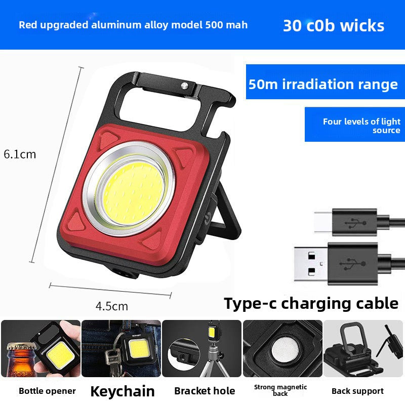 Multifunctional Magnetic Keychain Flashlight