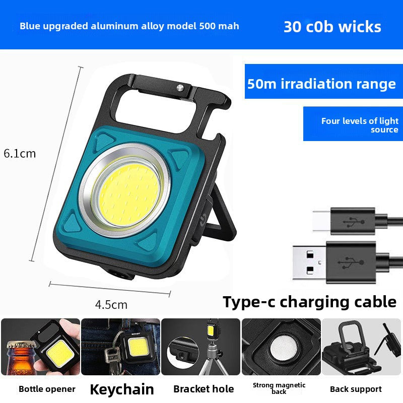 Multifunctional Magnetic Keychain Flashlight
