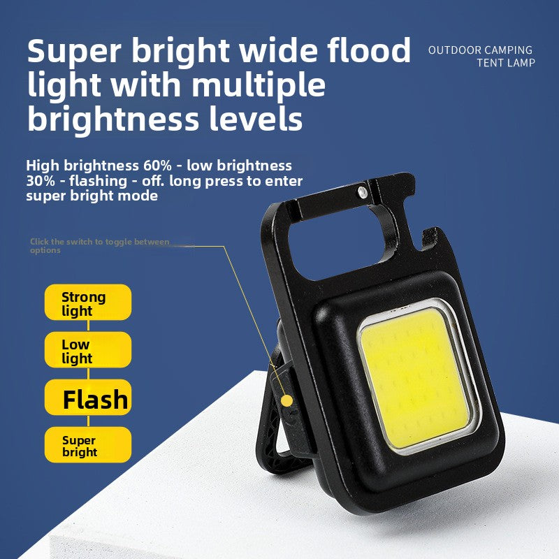 Multifunctional Magnetic Keychain Flashlight