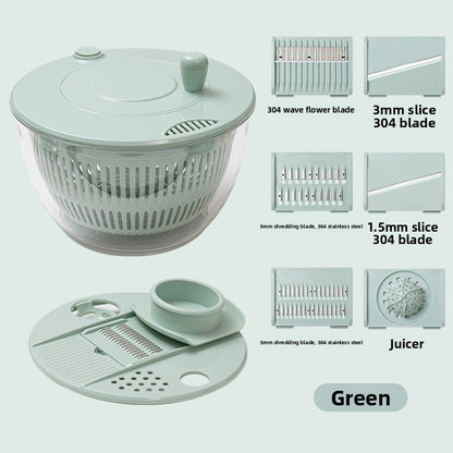 Multifunctional Manual Vegetable Cutter and Drain Basket