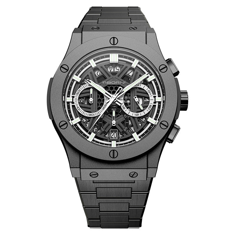 Multifunctional Men's Watch Waterproof Luminous Chronograph