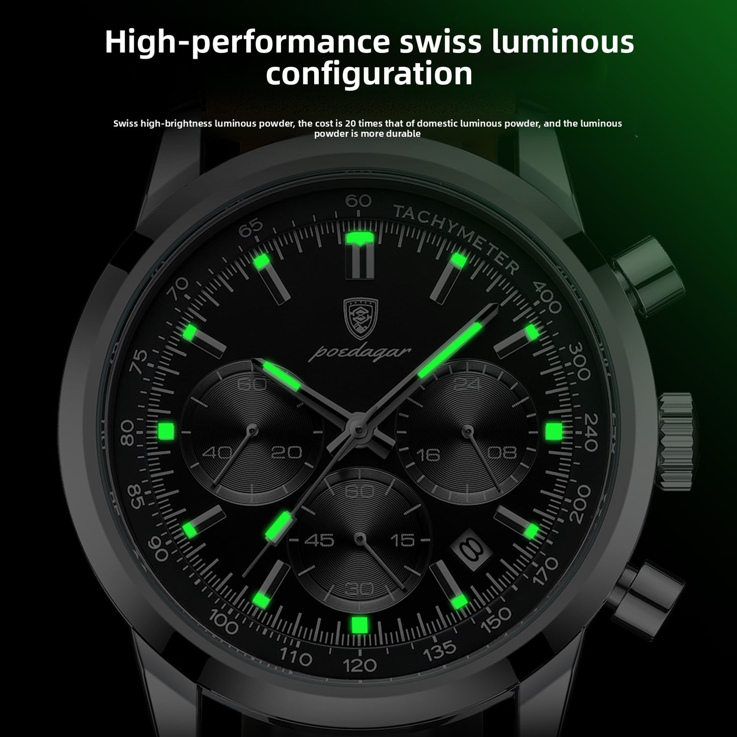 Multifunctional Mens Quartz Watch
