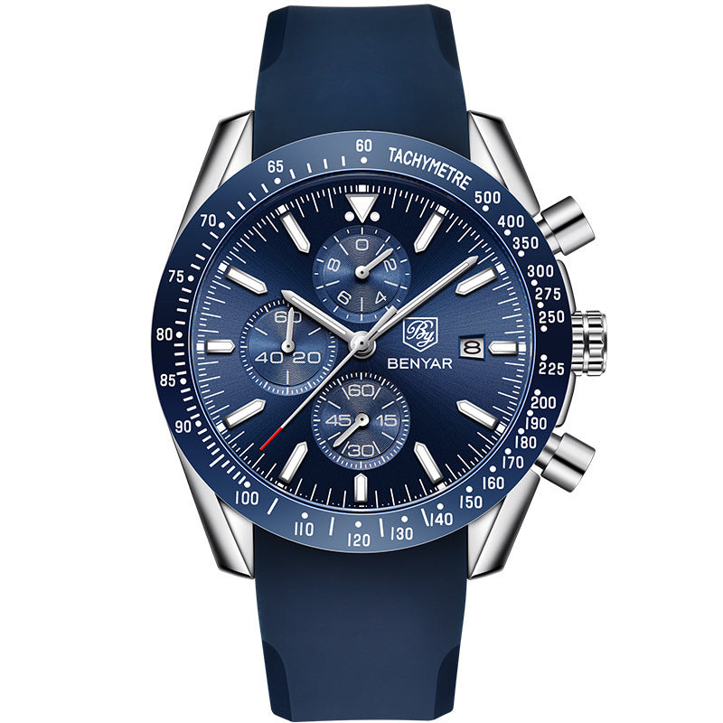 Multifunctional Mens Sports Quartz Watch