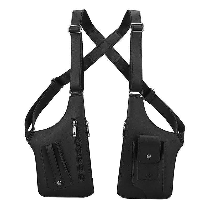 Multifunctional Mens Vest Crossbody Bag