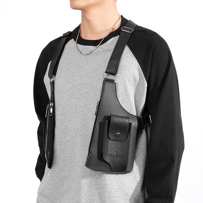 Multifunctional Mens Vest Crossbody Bag