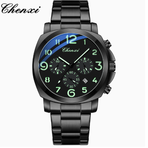 Multifunctional Mens Watch with Luminous Dial