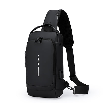 Multifunctional Password Lock Chest Bag for Men
