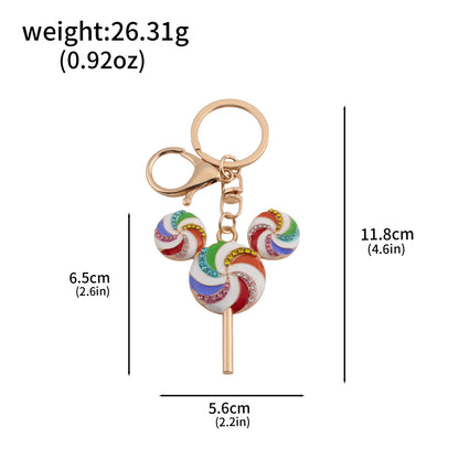 Multifunctional Pearl Rhinestone Keychain