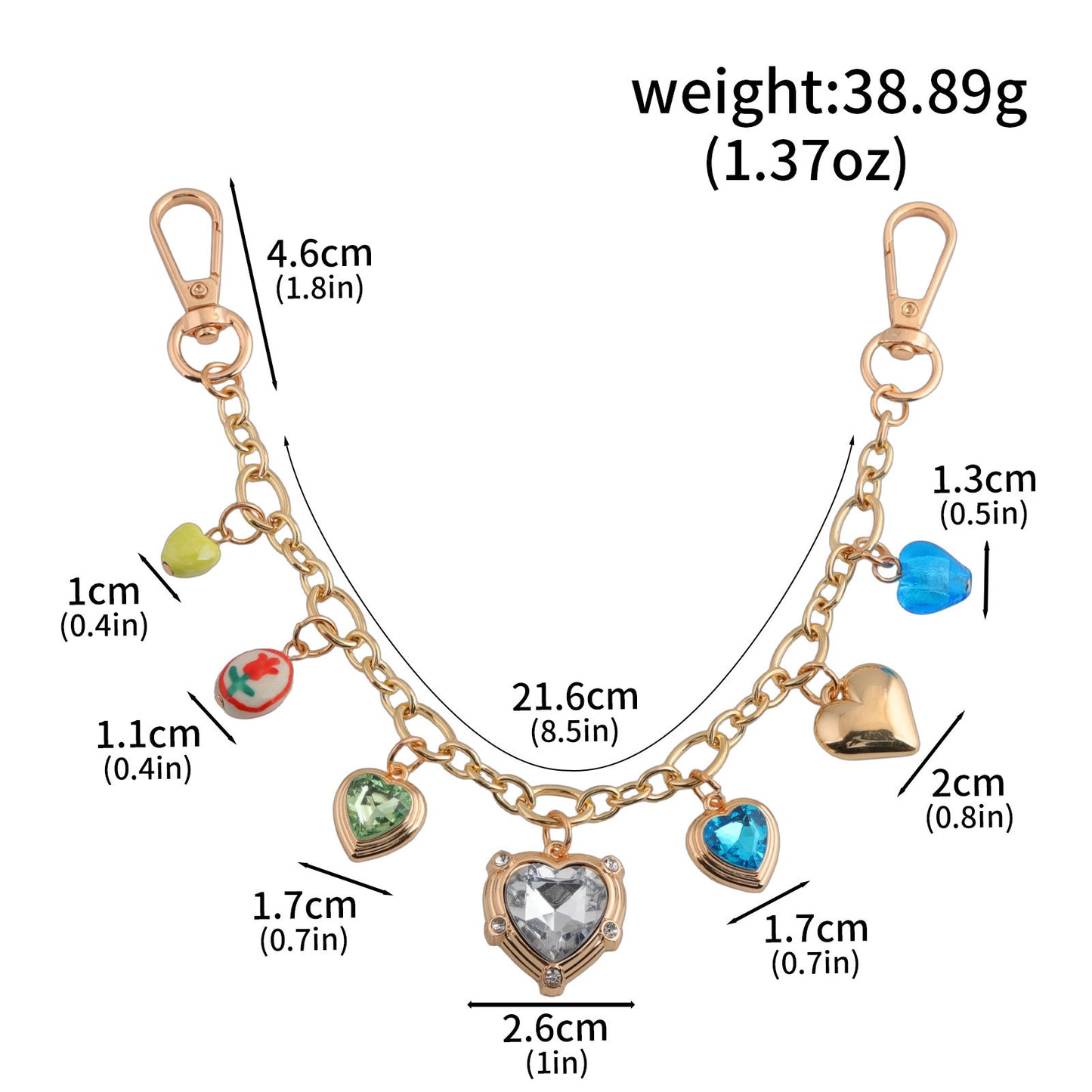Multifunctional Pearl Rhinestone Keychain