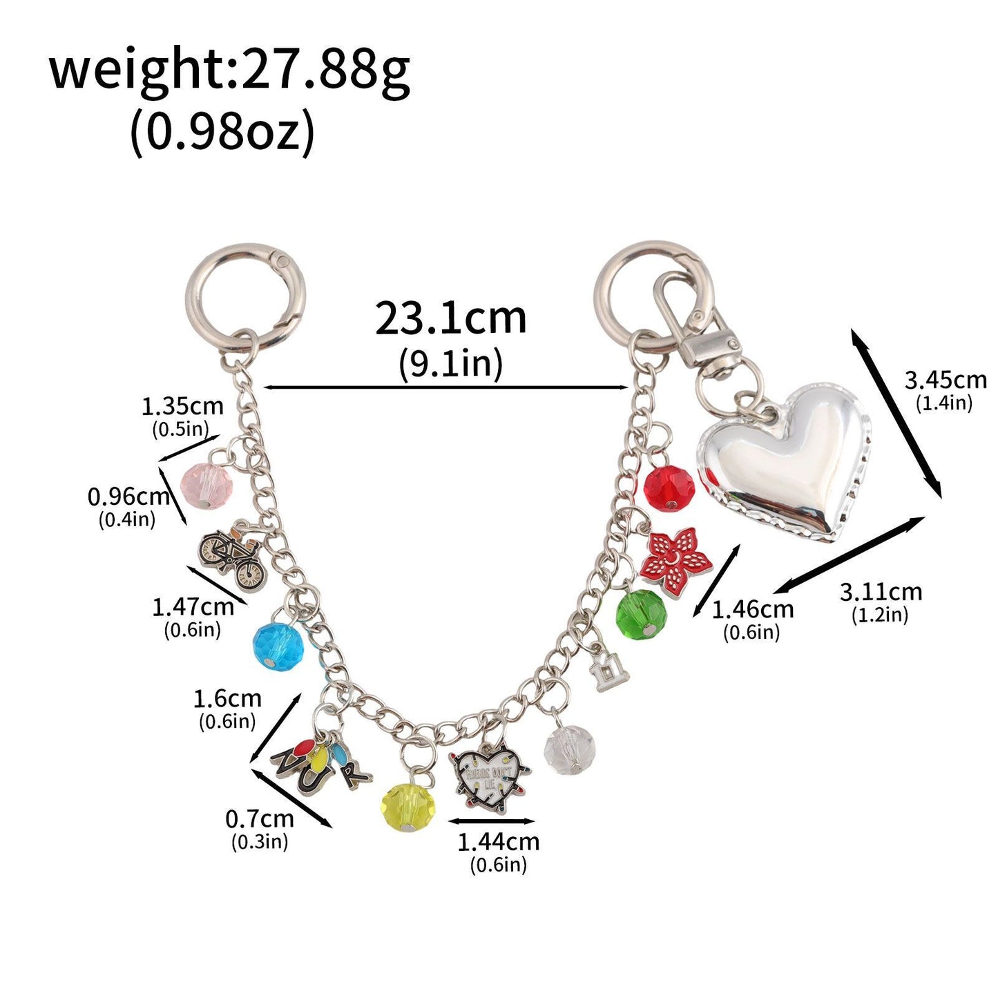 Multifunctional Pearl Rhinestone Keychain