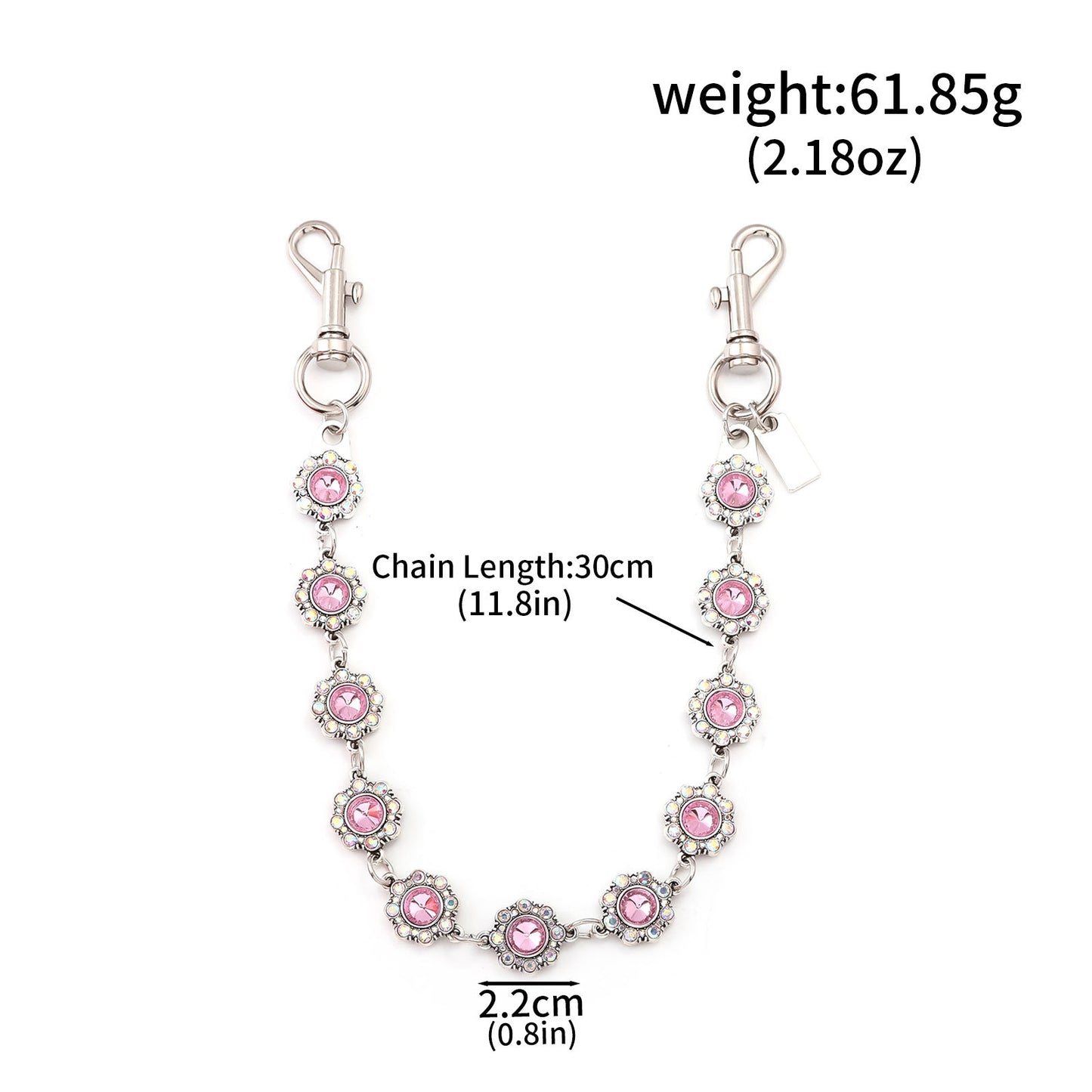 Multifunctional Pearl Rhinestone Keychain