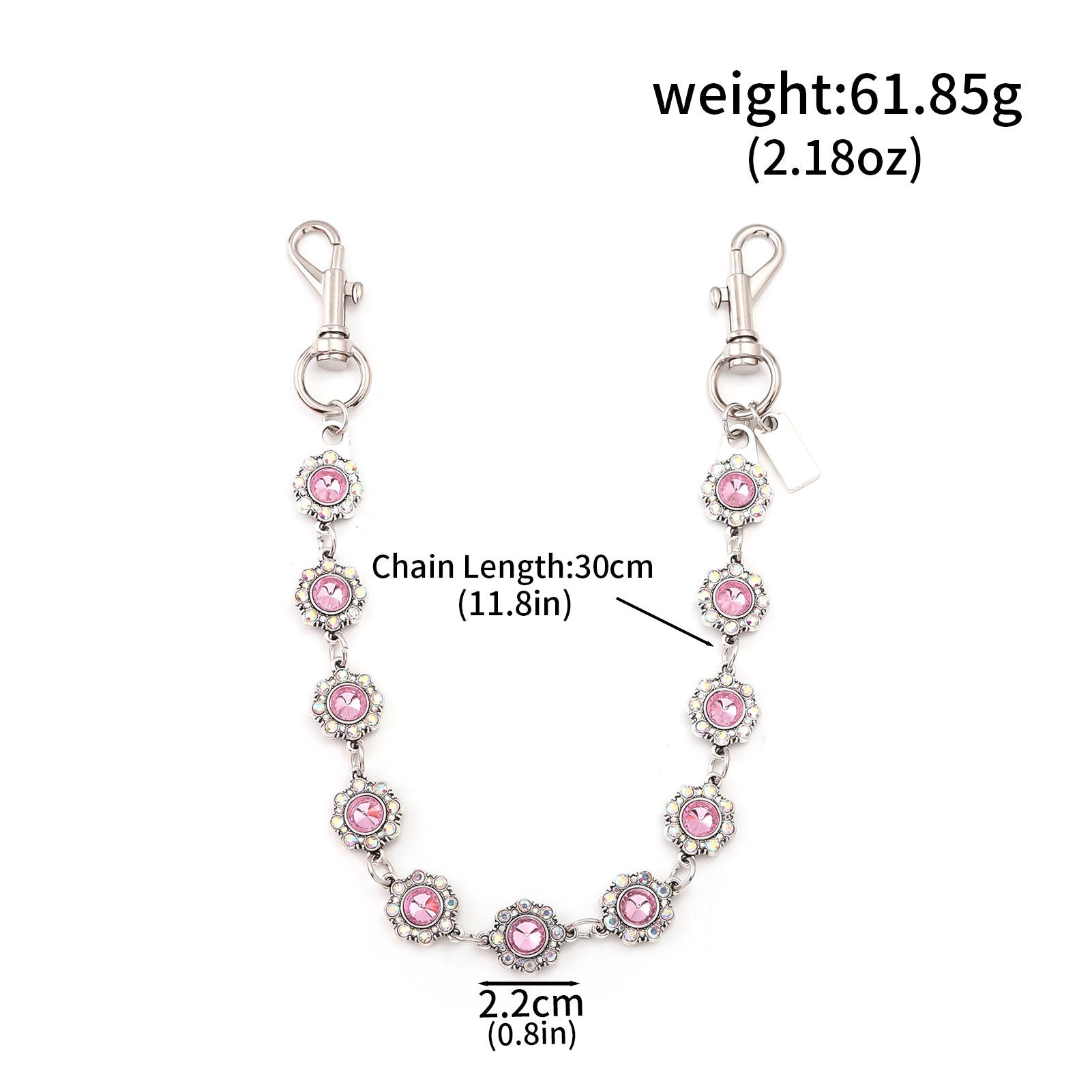 Multifunctional Pearl Rhinestone Keychain