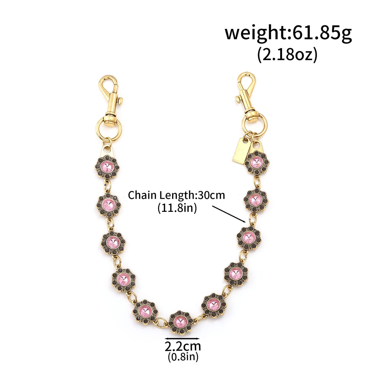 Multifunctional Pearl Rhinestone Keychain