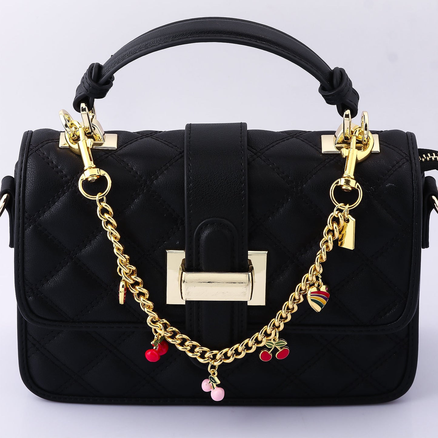Multifunctional Pearl Rhinestone Keychain
