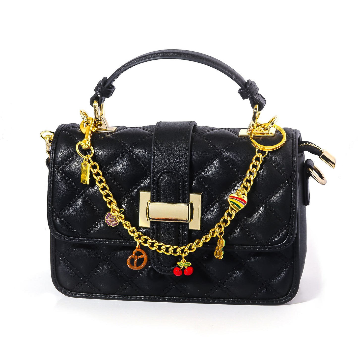 Multifunctional Pearl Rhinestone Keychain