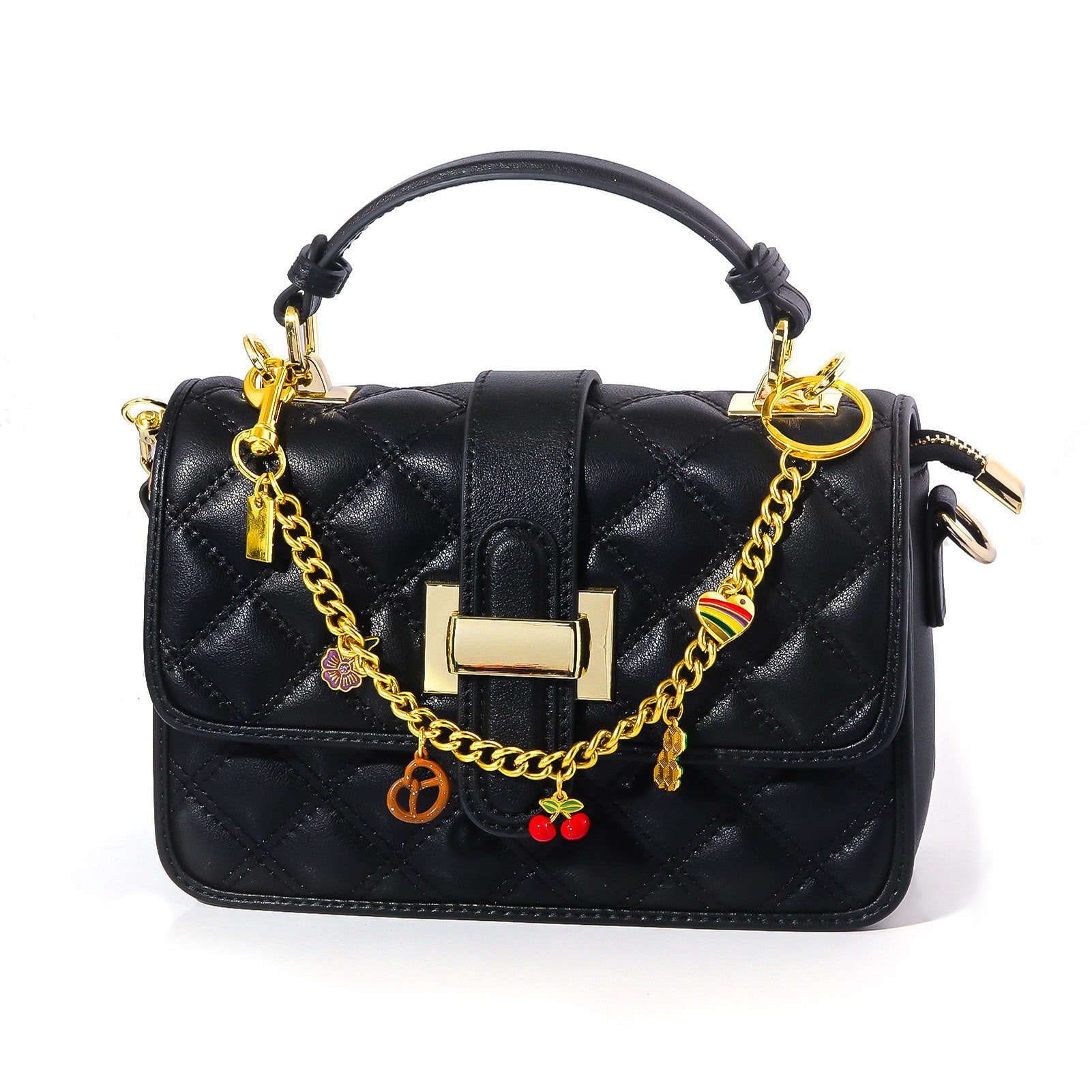 Multifunctional Pearl Rhinestone Keychain