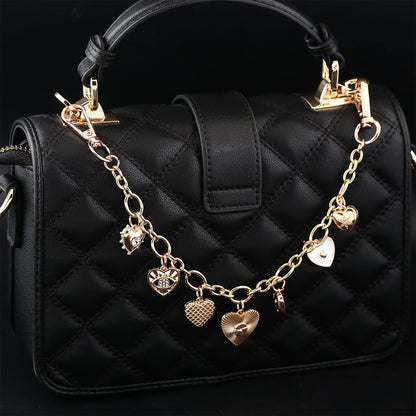 Multifunctional Pearl Rhinestone Keychain