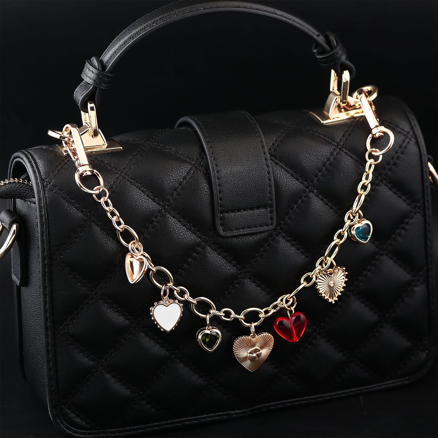 Multifunctional Pearl Rhinestone Keychain
