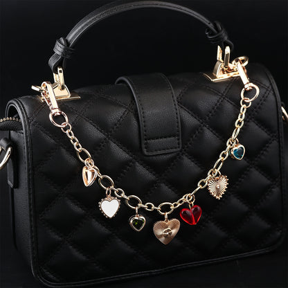 Multifunctional Pearl Rhinestone Keychain