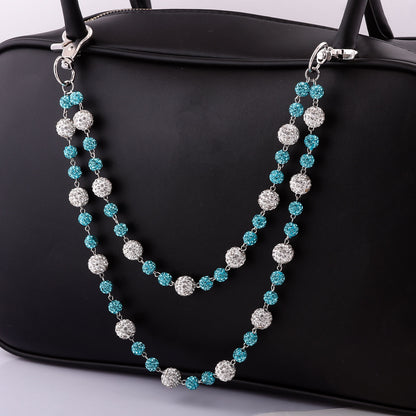 Multifunctional Pearl Rhinestone Keychain