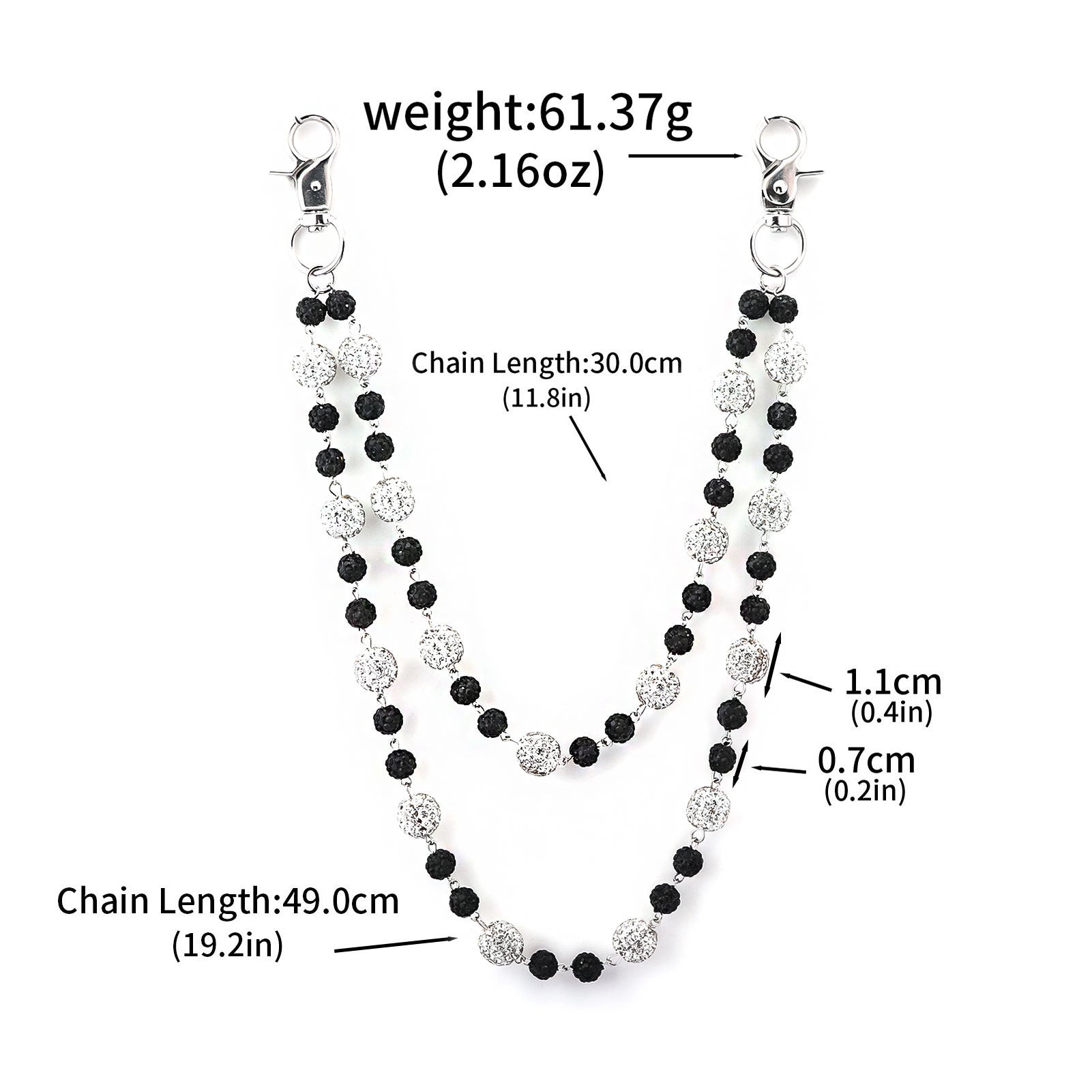 Multifunctional Pearl Rhinestone Keychain